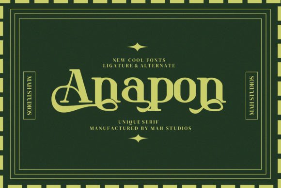 Anapon Serif Font for Crafters and Handmade Sellers