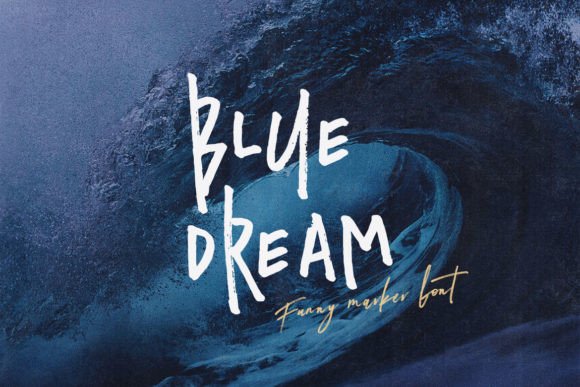 Blue Dream Sans Serif Font for Handmade Labels and Creative Products