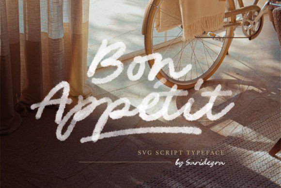 Bon Appetit Script Font for Website Headers and Brand Design