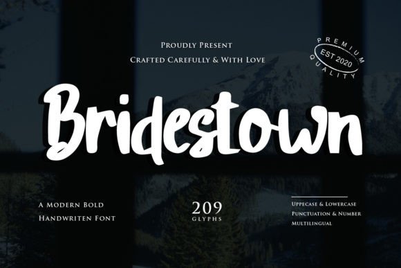 Bridestown Brings Bold Handwritten Charm to Handmade Labels and Shop Branding
