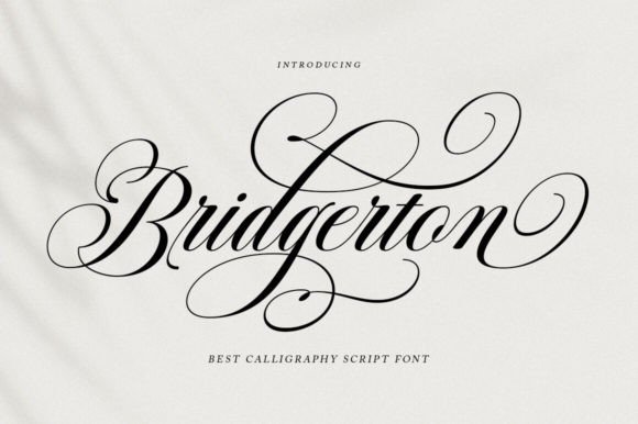 Bridgerton Font Choice for Editorial Design and Publishing