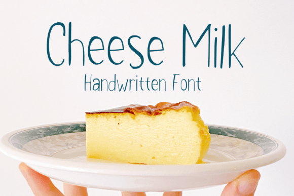Cheese Milk Font: A Handwritten Typeface for Crafters and Makers