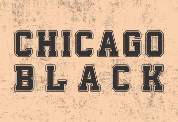 Chicago Black: A Vintage Sans Serif Font for Clean Design