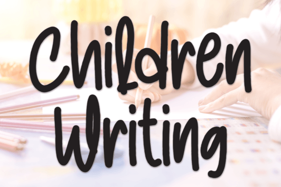 Children Writing Font Brings Charming Personality to Branding Projects