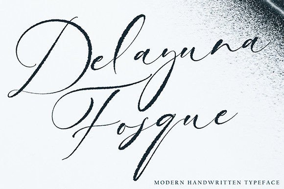 Delayuna Fosque: A Handwritten Font for Editorial Design