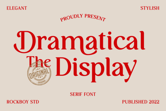 Dramatical the Display: An Elegant Serif Font for Premium Digital Branding