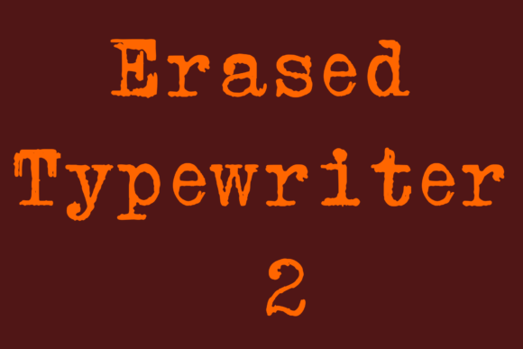 Erased Typewriter 2: A Distressed Serif Font for Handmade Packaging and Printables