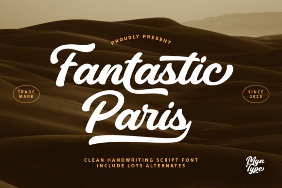 Fantastic Paris: A Handwritten Font for Campaign Design