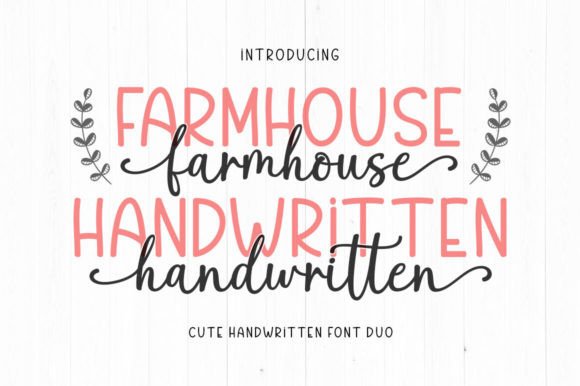 Farmhouse Handwritten: A Versatile Script Font Duo for Modern Design