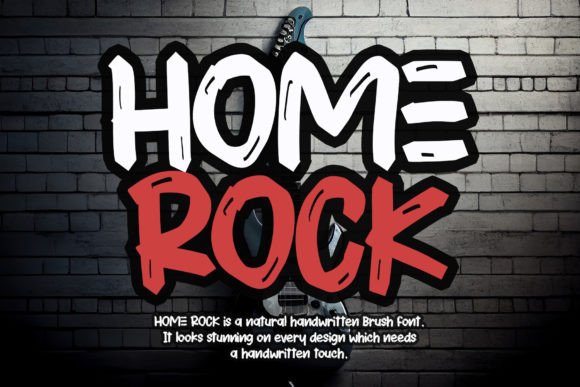 Home Rock: A Natural Handwritten Font for Editorial Design and Branding