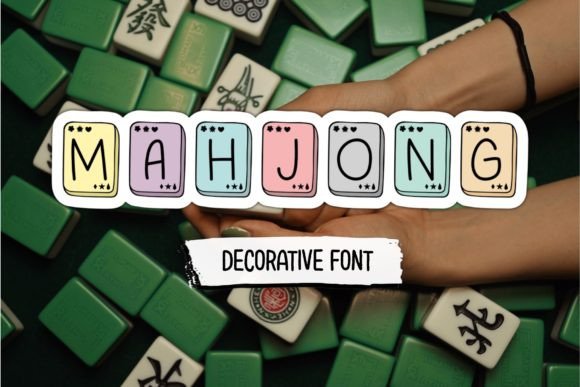 Mahjong: A Decorative Font for Standout Design