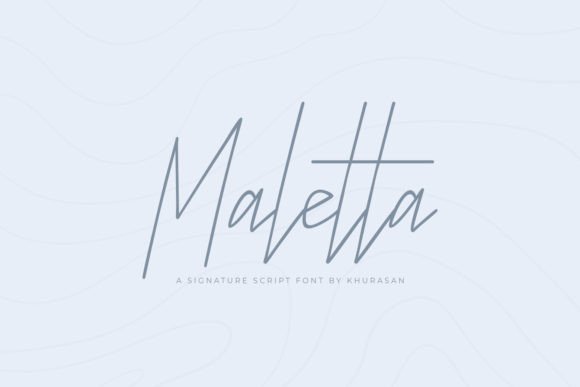 Maletta Script Font Review: Clean and Elegant Handwritten Typeface