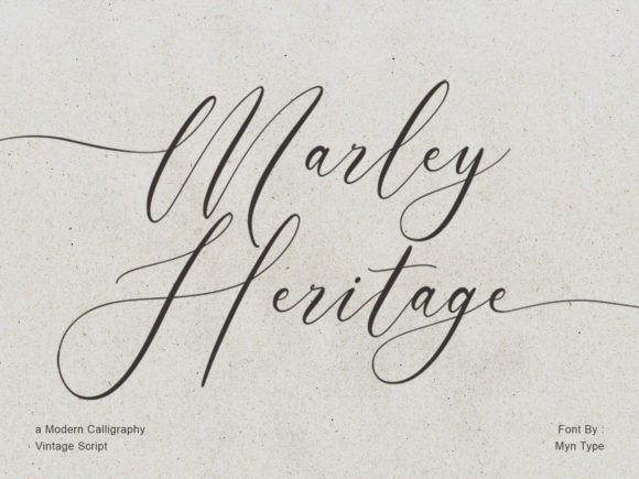 Marley Heritage: A Vintage Script Handwritten for Elegant Branding