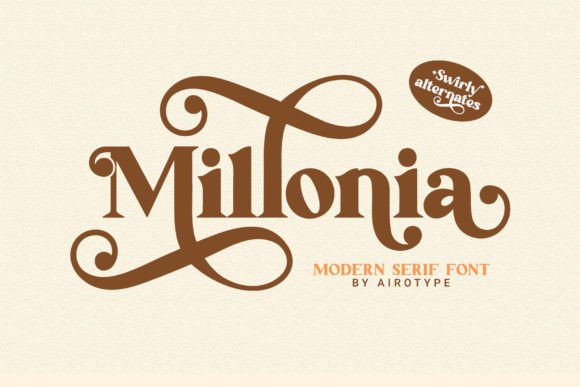 Millonia: A Modern Serif Font for Elegant Digital Design