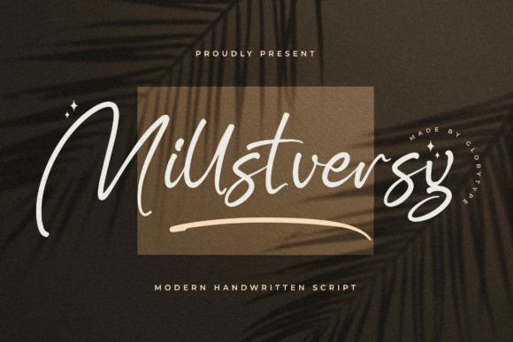 Millstversy: A Script Handwritten Font for Elegant Branding