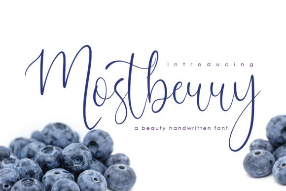 Mostberry: A Light Script Handwritten Font for Your Craft Projects