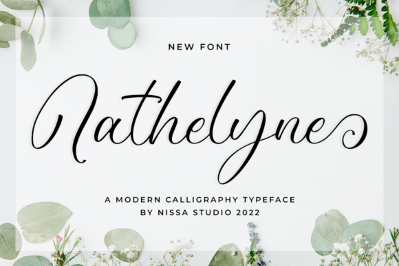 Nathelyne: A Delicate Script Font for Editorial Design