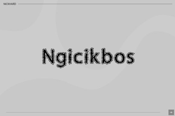 Ngicikbos: A Quirky Handwritten Display Font for Web Designers