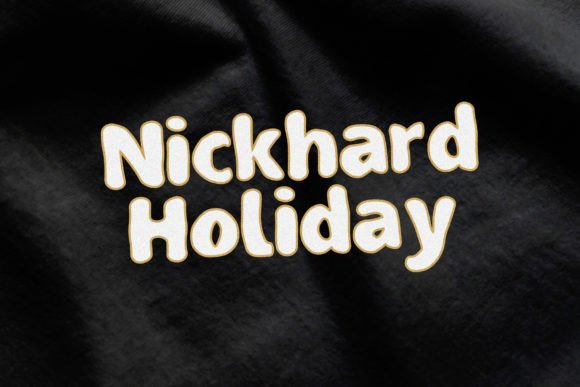 Nickhard Holiday: A Modern Handwritten Font for Small Business Branding