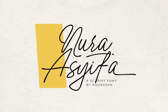 Nura Asyifa: A Modern Script Font for Elegant Branding