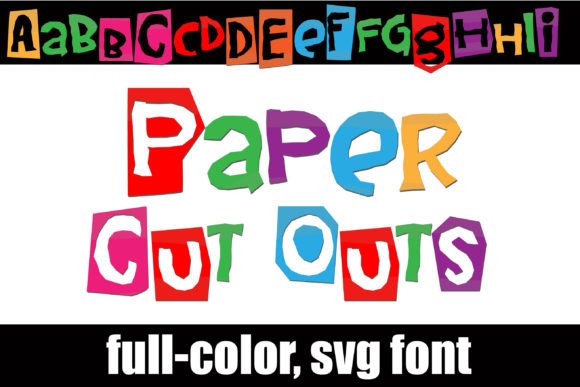 Paper Cut Outs Font Adds Handmade Charm to Digital Projects