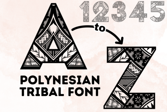 Polynesian Tribal Font for Bold Web Design and Digital Branding