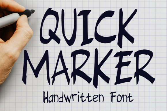 Quick Marker: A Handwritten Font for Editorial Design