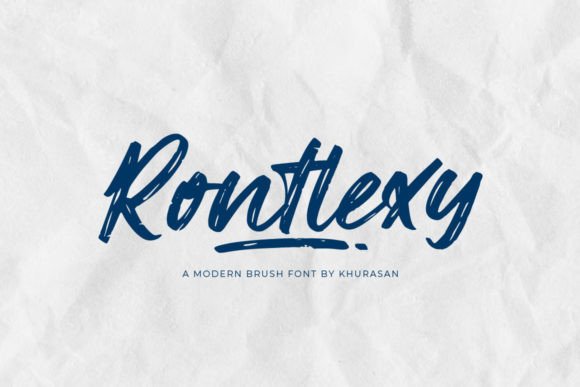 Rontlexy Brush Font Gives Small Brands a Handcrafted Look