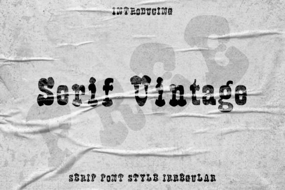 Serif Vintage Typeface for Editorial Design