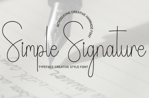 Simple Signature: A Charming Script Handwritten Font for Creatives