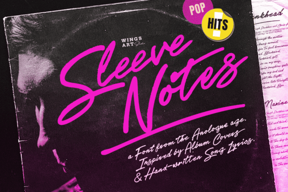 Sleeve Notes: A Handwritten Font for Vintage-Inspired Branding