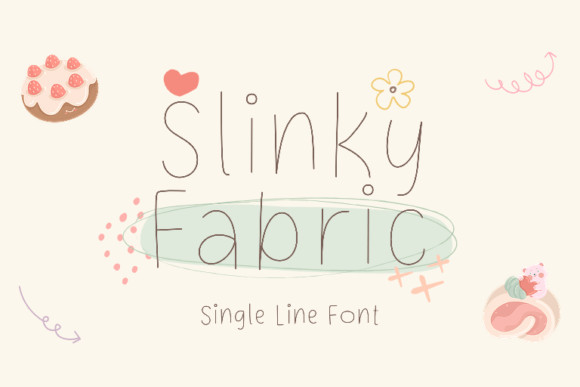 Slinky Fabric Font for Digital Design and Brand Identity