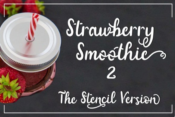 Strawberry Smoothie Font: A Hand-Lettered Script for Campaign Design