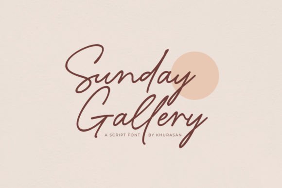 Sunday Gallery: A Clean Script Font for Modern Marketing