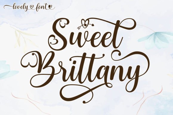 Sweet Brittany Font for Handmade Crafts and Product Design