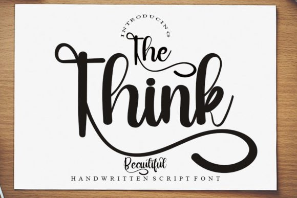 The Think: A Premium Script Handwritten Font for Digital Design