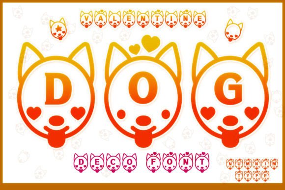 Valentine Dog: A Playful Decorative Font for Handmade Products