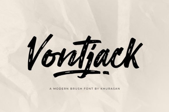 Vontjack: A Modern Brush Font for Small Business Branding and Marketing