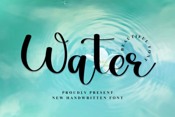 Water Script Handwritten Font for Elegant Craft and Product Design