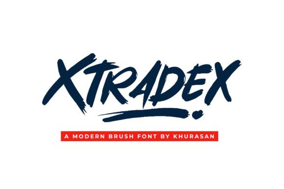 Xtradex Modern Bold Brush Font for Authentic Brand Identities